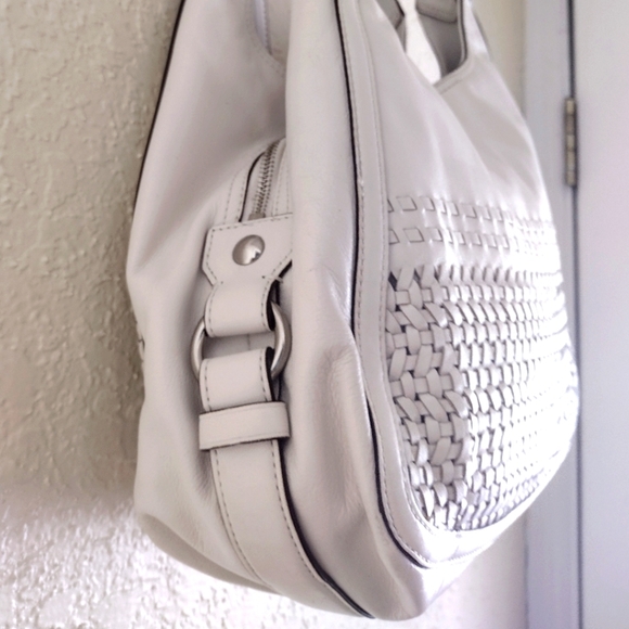 COACH Maggie Madison Woven Leather Shoulder HoboBag  23385 - Picture 9 of 16